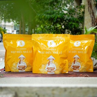 500g Hạt điều Nhà Lê rang không muối (nguyên vị) nguyên hạt còn vỏ / bóc vỏ lụa