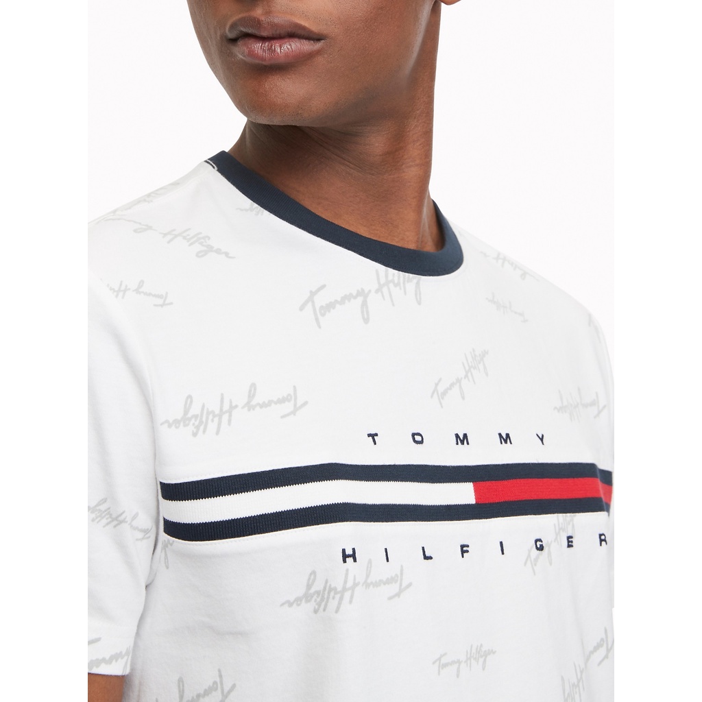 Áo Thun Tommy Cổ Tròn nam nữ 2022 chính hãng Tommy essential Script Logo T-Shirt