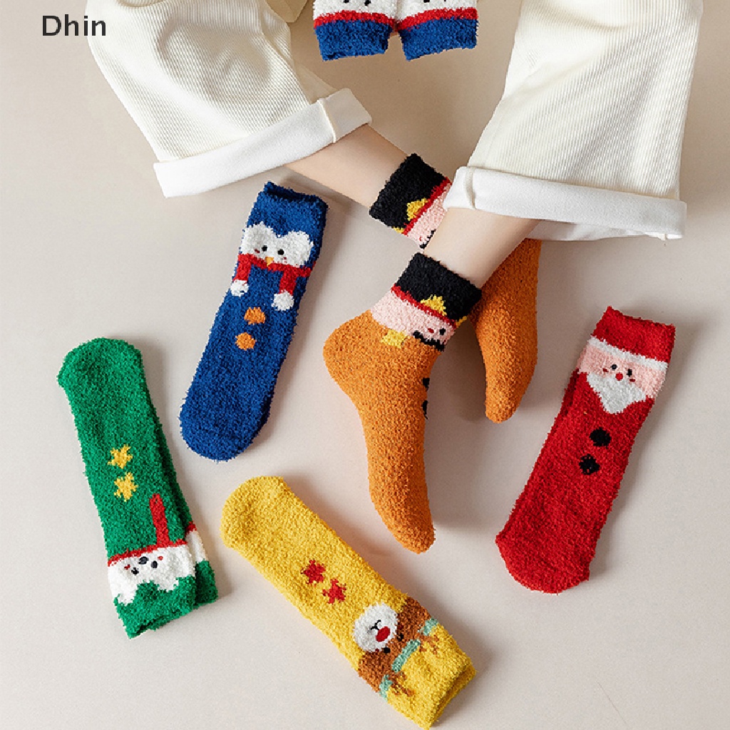 [Dhin] Vớ Nhung San Hô Dày Giữ Ấm Mùa Thu Đông Cho Nữ COD