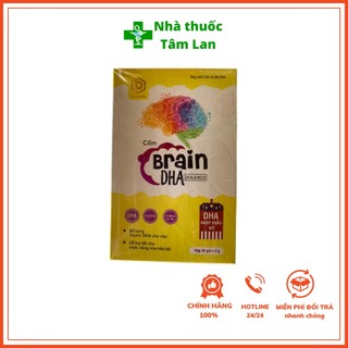 Bổ não cốm Brain DHA, tăng cường trí nhớ, tăng tập trung, hộp 30 gói- Nhà thuốc Tâm Lan