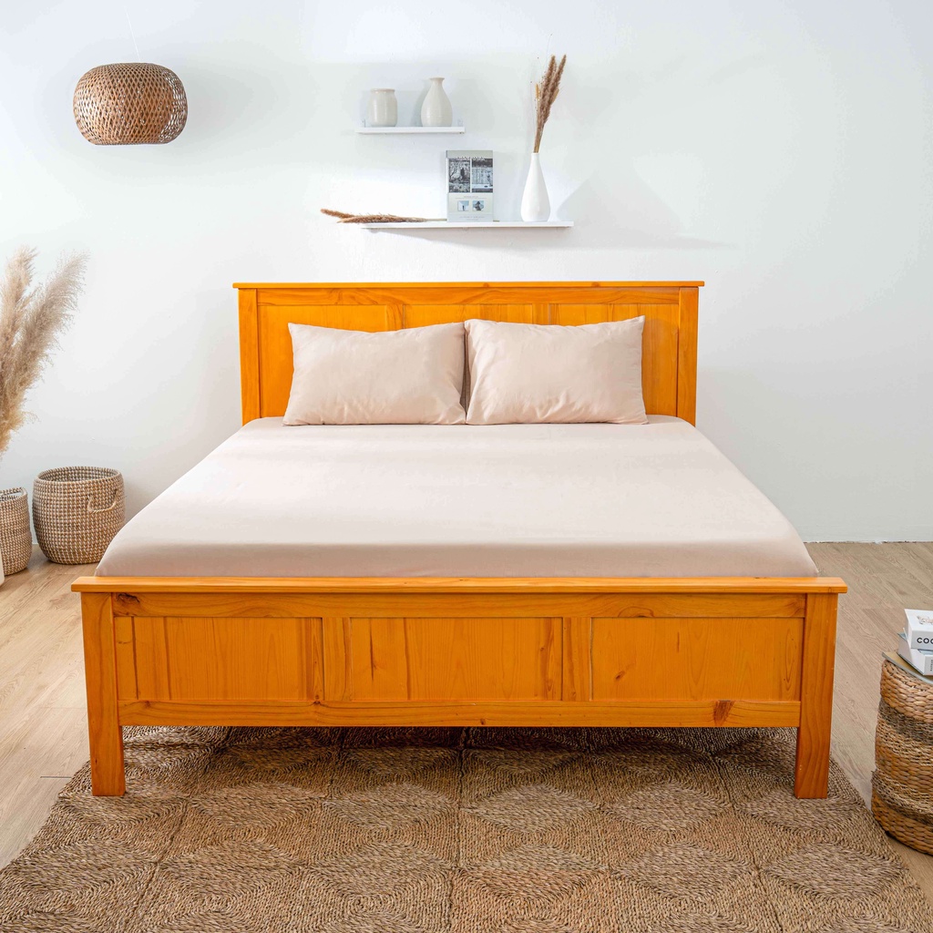 Giường gỗ thông Amando Poseidon 100% gỗ thông tự nhiên, vững chãi, bền bỉ với thời gian, hỗ trợ lắp đặt Hà Nội, Hồ Chí M