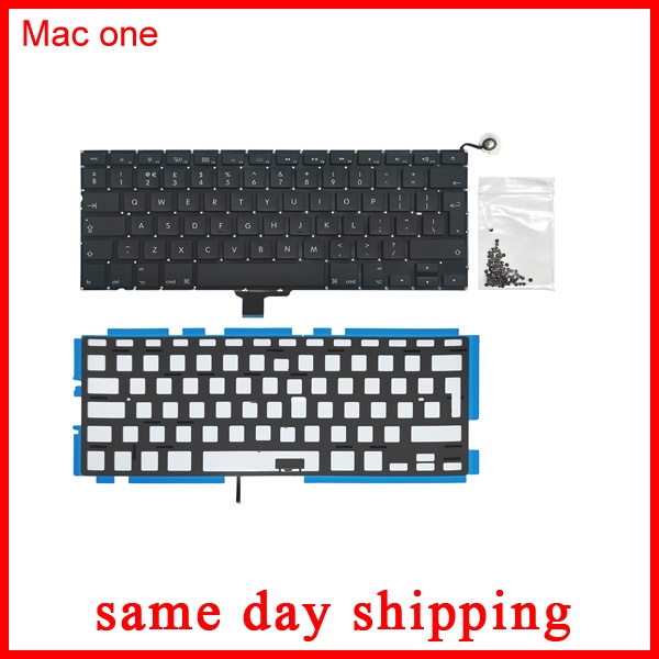 Bàn Phím Laptop A1278 Có Đèn Nền + Ốc Vít Cho Macbook Pro 13 "A1278 2009 2010 2011 2012