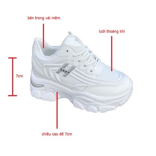 giày độn đế nữ siêu nhẹ đế độn 7cm