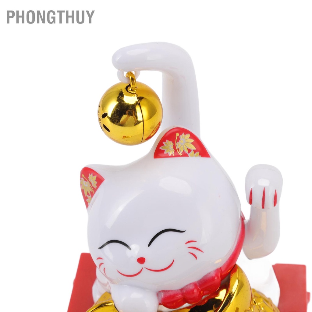 Mèo Thần Tài Vẫy Tay Sử Dụng Năng Lượng Mặt Trời Mang Lại May Mắn Tài Lộc Trang Trí Nhà Cửa / Văn Phòng