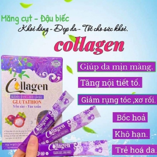 Collagen măng cụt đậu biếc Zenpali hộp 30gói, Collagen chính hãng, Trắng Da, Tăng nội tiết tố, mờ tàn nhan, Luhacosmetic | BigBuy360 - bigbuy360.vn