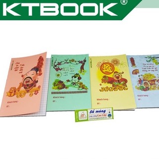 Gói 10 cuốn sổ bìa thơm cao cấp KTBOOK thần tài mỏng size A6 (10 x 15 cm)