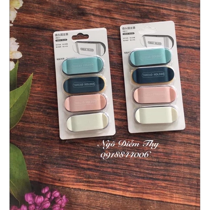 Kẹp Dây Điện, Phích Cắm Điện (set 8 kẹp)