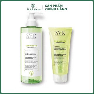 Sữa rửa mặt svr cho da dầu mụn - svr sebiaclear gel moussant 200ml-400ml loại bỏ tế bào da chết srm