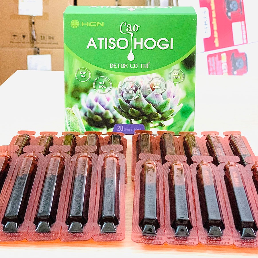 Cao Atiso Hogi Thanh Lọc Cơ Thể, Làm Đẹp Da, Hỗ Trợ Tiêu Hóa Hộp 4 Vỉ x 5 Ống 10ml
