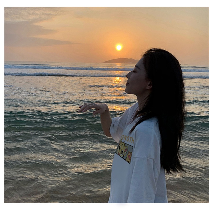 NRVP Áo Thun 100% Cotton Tay Ngắn Dáng Rộng