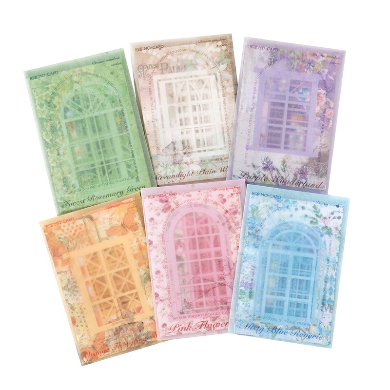 Imoda Set 10 Tấm / Túi Chất Liệu Giấy Rỗng Dùng Để Trang Trí Sổ Tay Diy