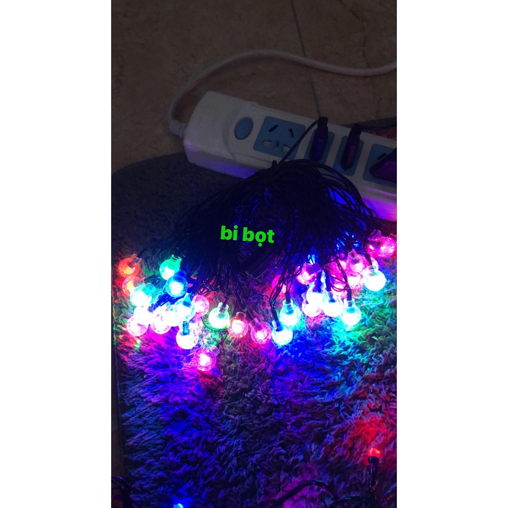 Dây đèn trang trí ngoài trời 10m 20m 40m 50m nháy đủ màu , trang trí nhà cửa quán cà phê