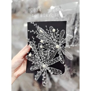 các mẫu cài tóc cô dâu