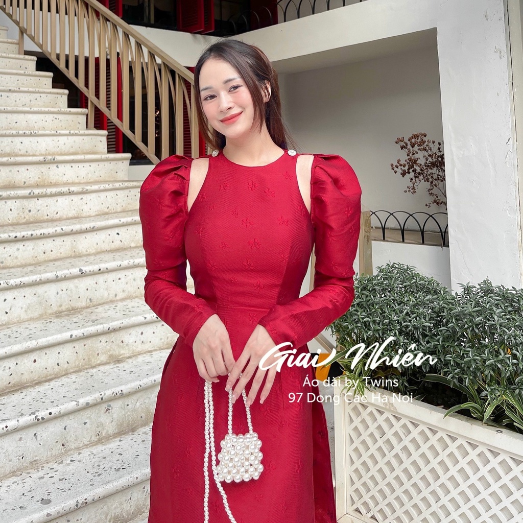 Áo dài Giai Nhiên thiết kế by Twins (kèm quần lụa)