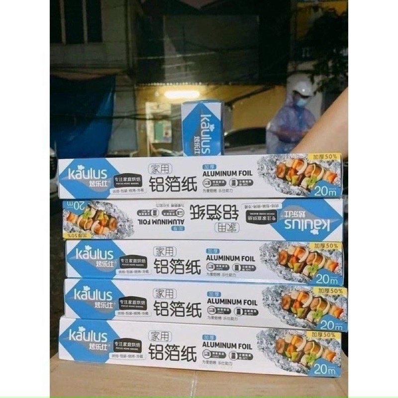 Cuộn giấy bạc nướng thịt cuộn 10 met dày 15micon