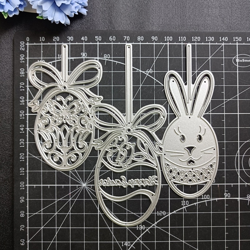 Khuôn Cắt Giấy Kim Loại Hình Trứng Phục Sinh