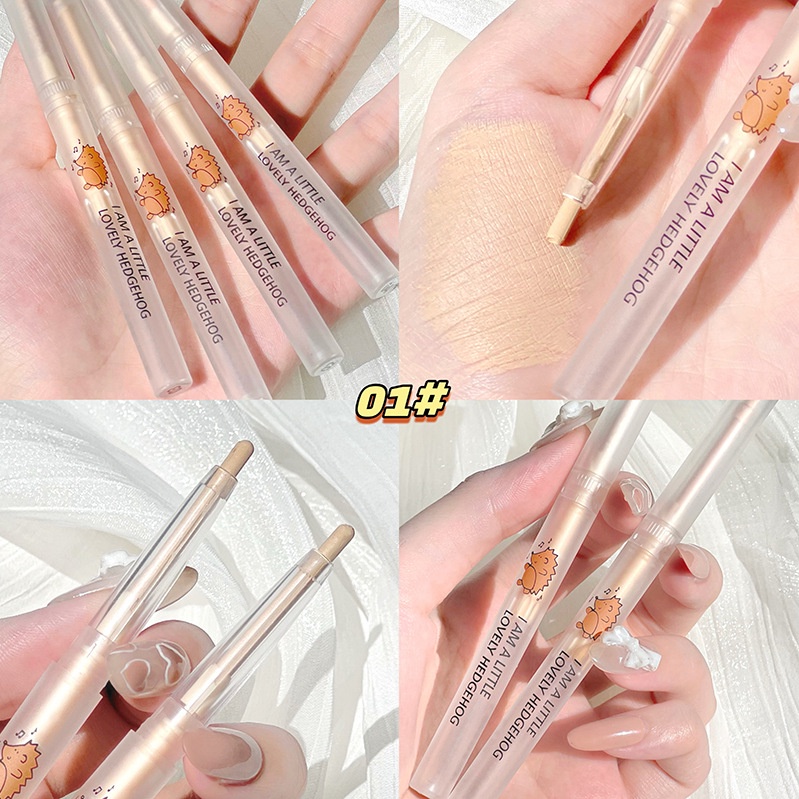 Bút Chì Kẻ Mắt Kiêm Phấn Mắt Bắt Sáng Tự Nhiên Hình Nhím cappuvini