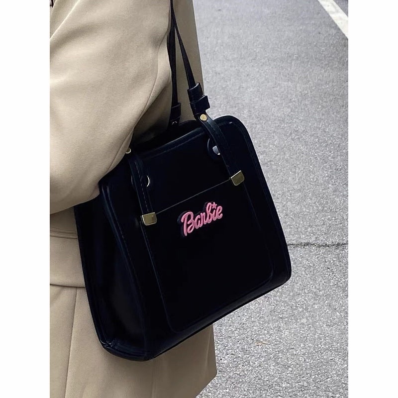 Túi Xách Đen Barbie Dáng Vuông Vừa Phong Cách Lolita Học Sinh Ulzzang