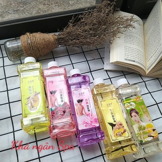 (Rẻ nhất Shopee) Tinh dầu massage body, dầu gừng, lavender, hoa hồng đả thông kinh lạc thơm dịu nhẹ, trơn tay
