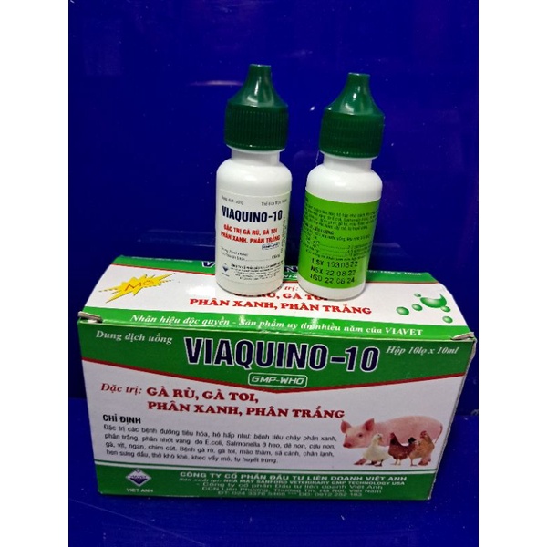 Phân trắng, phân xanh Viaquino-10 cho chim cảnh