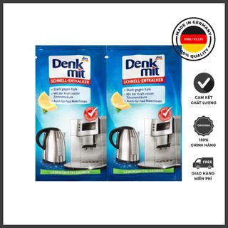Bột tẩy cặn ấm siêu tốc, máy pha cà phê Denkmit của Đức 2x25g