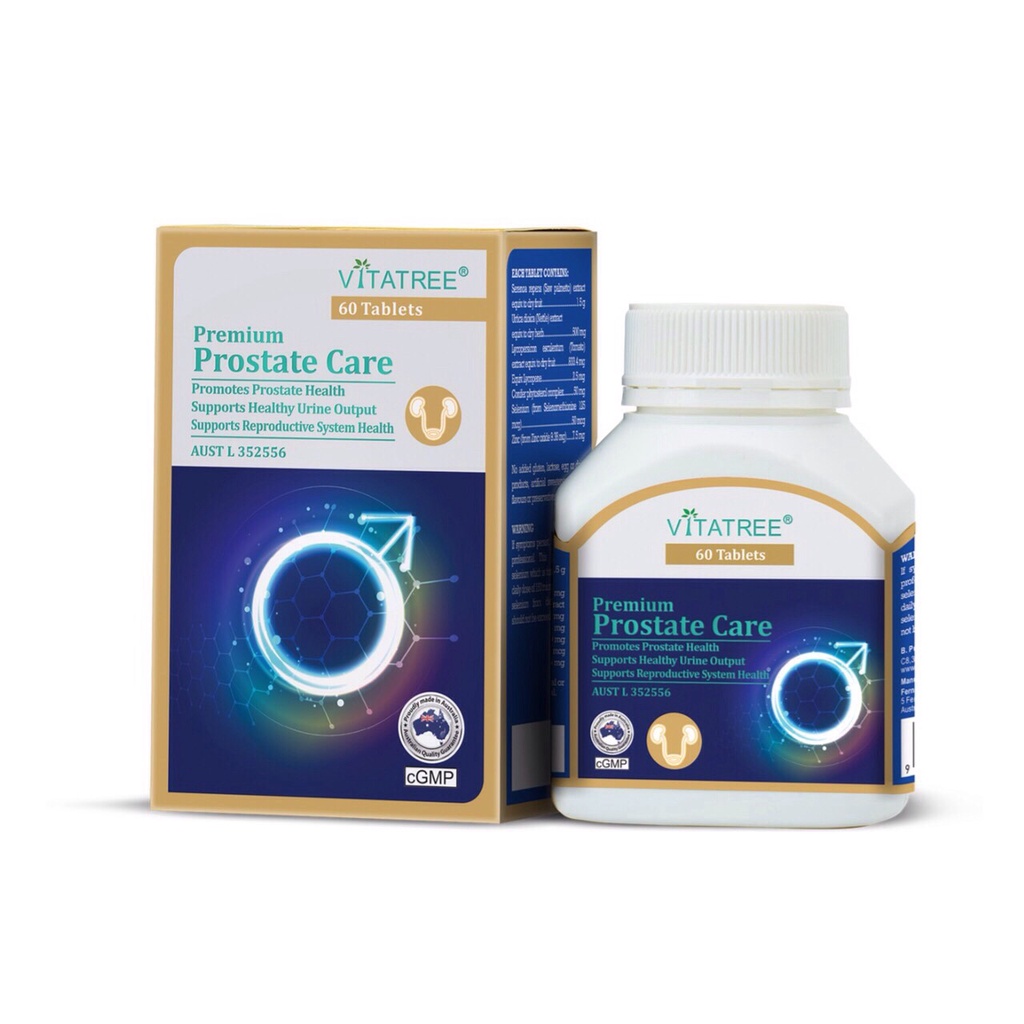 (DATE 2026) Viên uống Hỗ trợ Tuyến Tiền Liệt nam giới Vitatree Prostate care Hộp 60 Viên Của Úc