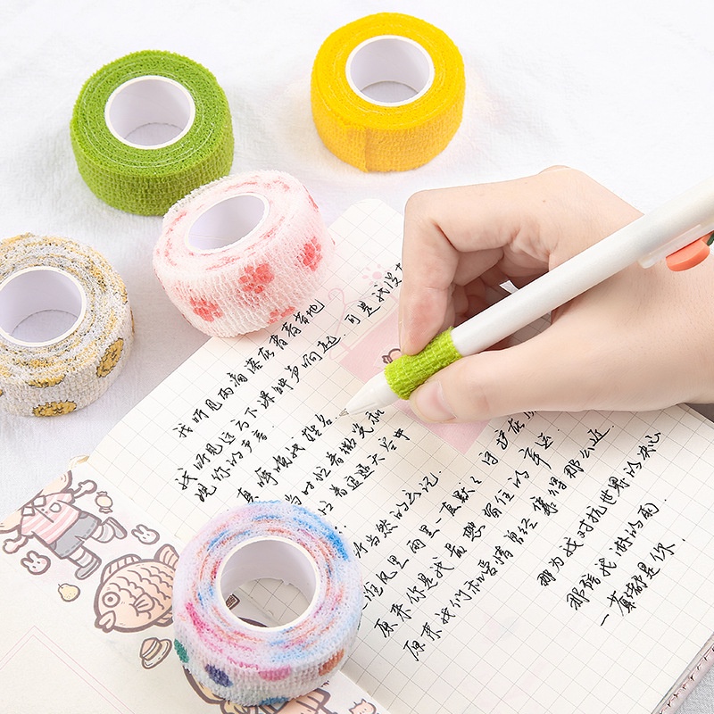 Băng Quấn Bảo Vệ Ngón Tay Co Giãn Tự Dính Họa Tiết Hoạt Hình Dễ Thương