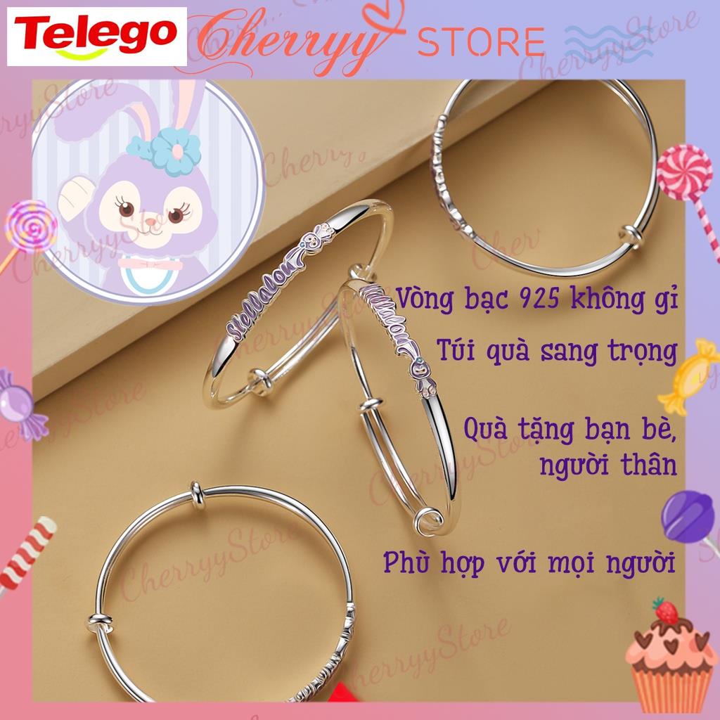 Stella Lou Vòng Tay Bạc 925 Hình Thỏ Stella Có Thể Điều Chỉnh Kích Thước Chất Lượng Cao