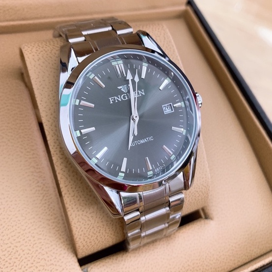 Đồng Hồ Nam Cơ Automatic FNGEEN 6612 Tích Cót 12 Tiếng Mặt Kính Cong Chống Xước Bảo Hành 24 Tháng - Mã Fngeen 6612