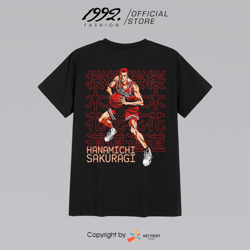 Áo thun Slam Dunk Hanamichi Sakuragi  ngắn tay