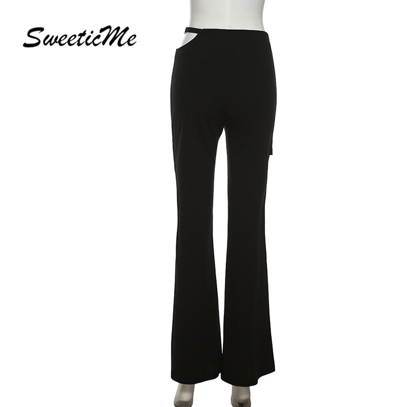 Quần Dài Lưng Cao Màu Trơn Dáng Ôm Thời Trang 2023 Cho Nữ