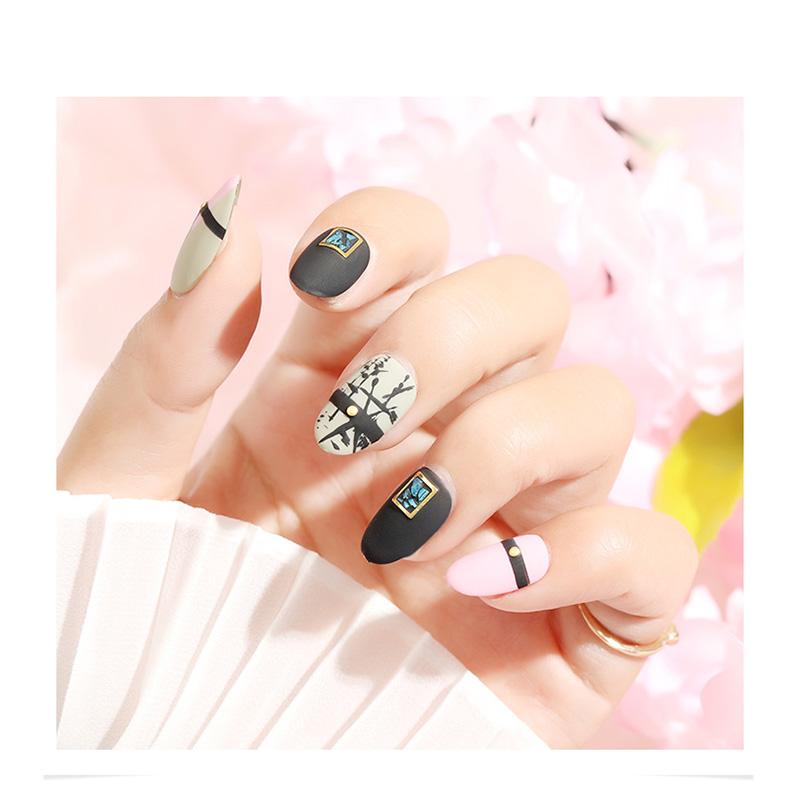 Set 120 / 100 Móng Tay Giả Che Phủ Toàn Diện Cho Salon