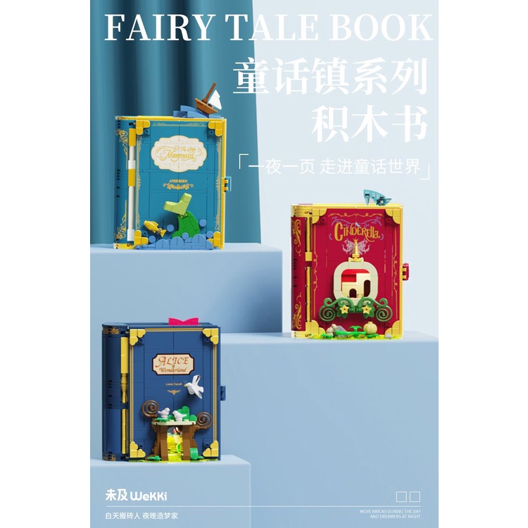 Bộ Đồ Chơi Khối Xây Dựng Dòng Fairy Tale Town Cinderella Break into Life Mermaid Alice Hợp Thời Trang Làm Quà Tặ