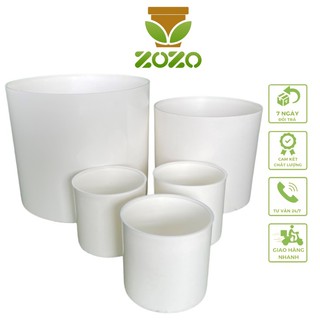 Chậu nhựa ZOZO trụ tròn giả sứ cao cấp đủ size