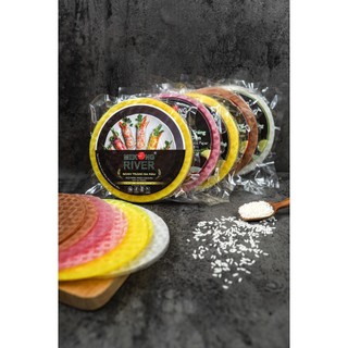 Bánh tráng gạo lứt và bánh tráng cuốn rau củ Mekong River 300gr/gói