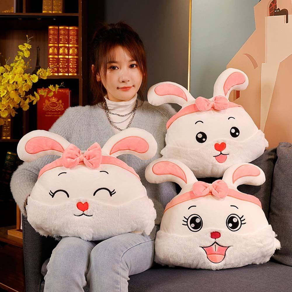 Thỏ Nhồi Bông Giữ Ấm Tay Mềm Mại Trang Trí Nhà Cửa