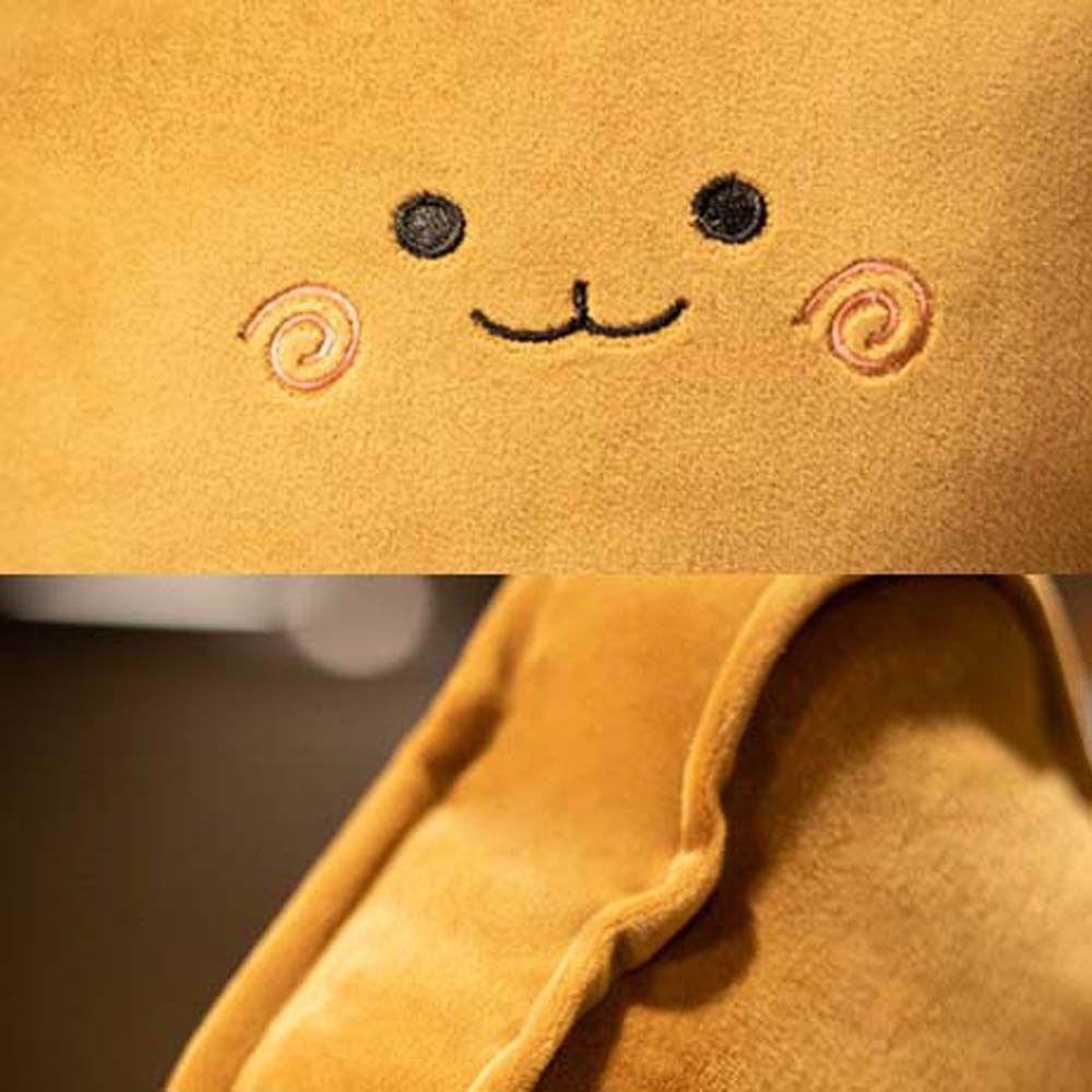 LANFY Gối Nhồi Bông Hình Bánh Mì Gừng / Mèo / Gấu Đáng Yêu Trang Trí Ghế Sofa