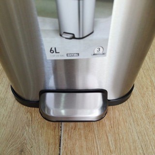 Thùng rác vuông bàn đạp eko - stella 6l,12l, 20l