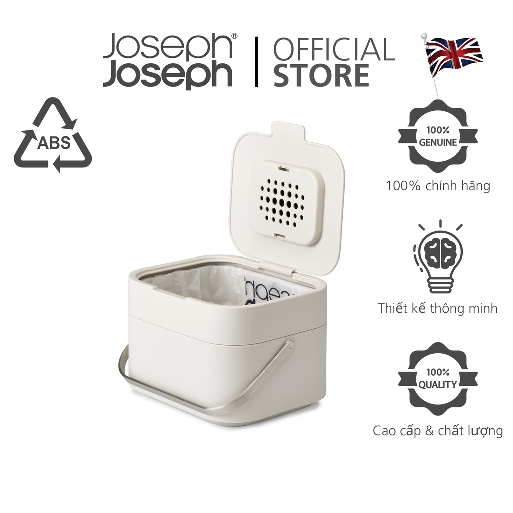 Thùng rác hữu cơ khử mùi thông minh Joseph Joseph Stack 4 Stone - 300154