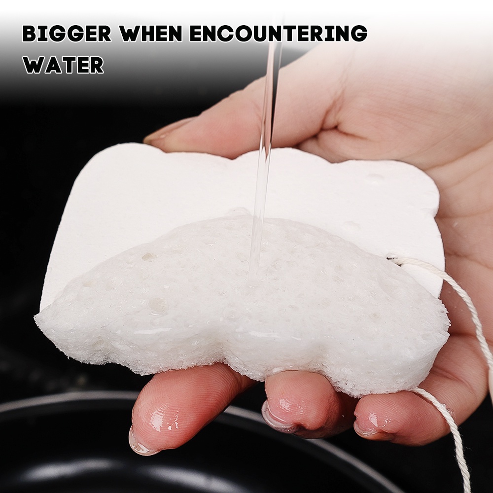 Miếng Mút Rửa Chén Dạng Nén Họa Tiết Hoạt Hình Tiện Dụng Cho Nhà Bếp