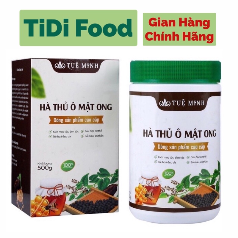 Hà thủ ô mật ong,viên hà thủ ô Tuệ Minh chính hãng,bổ máu,cải thiện tóc bạc sớm
