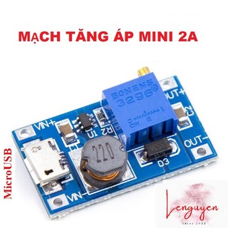 Mạch nguồn tăng áp xy-016 | mt3608 2a điện áp đầu 2 24v tăng 28v có thể điều chỉnh
