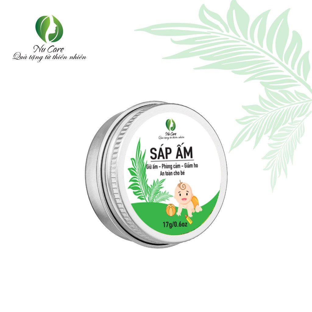 Sáp Ấm, Sáp Bôi Giữ Ấm Tinh Dầu Tràm cho bé phòng ho, ngừa ngạt mũi, phòng cảm 17g