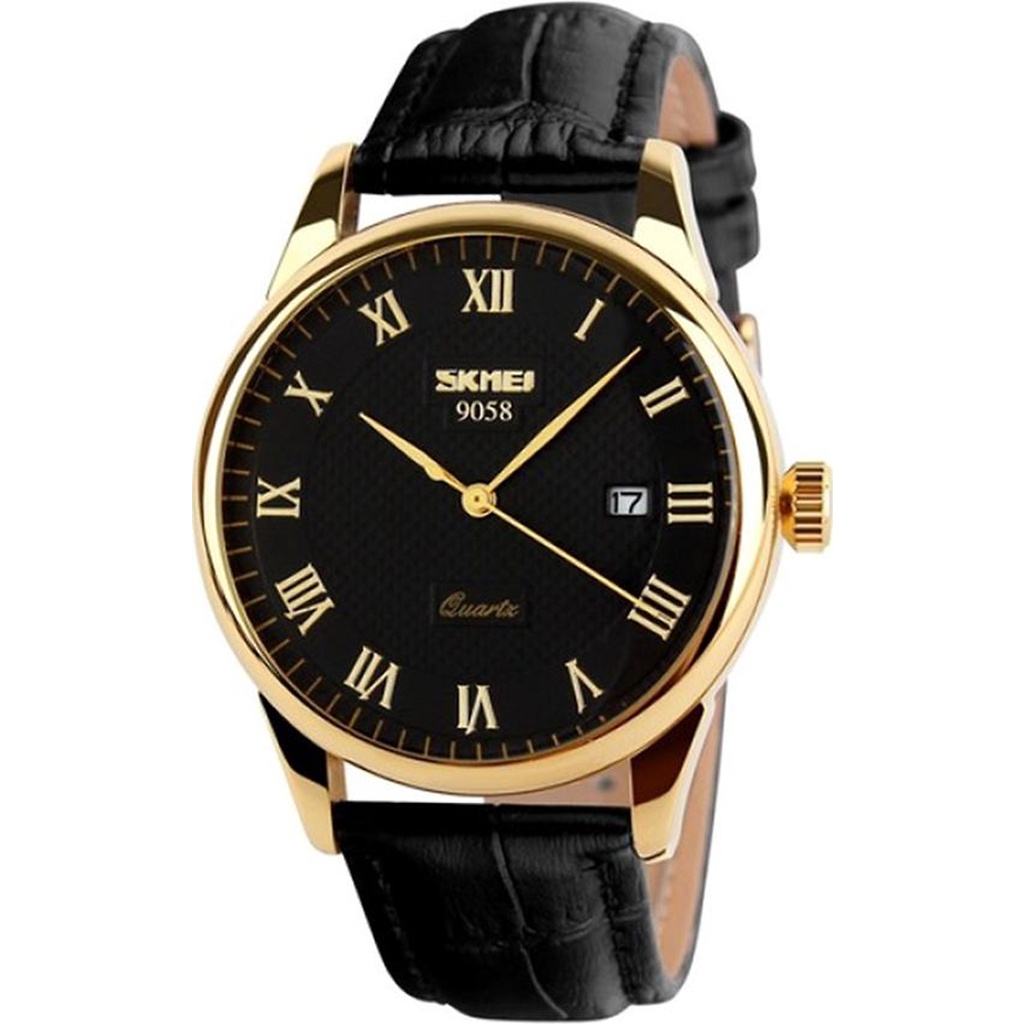 Đồng Hồ Nam Dây Da SKMEI 90KCN58 SKE9058-DDD01-01C (Tặng Pin Nhật Và Móc Khóa Khôi Nguyên)
