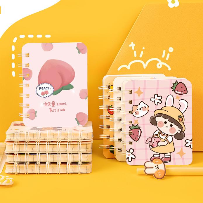 Sổ Tay Mini A7 Agenda Planner 2022 Họa Tiết Hoạt Hình Dễ Thương