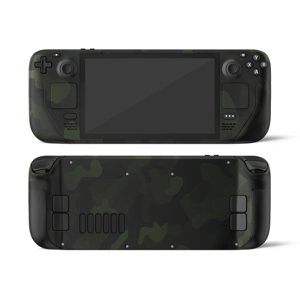 Skin dán Steam Deck mẫu Green Camo (Đã cắt sẵn chi tiết, dễ dán)
