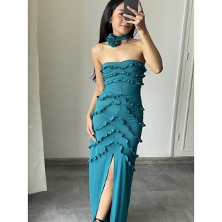 ĐẦM LƯỚI HOA HỒNG XANH