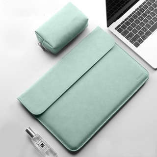 Túi Da Chống Sốc Đựng Macbook/Laptop Kèm Túi Nhỏ Chống Thấm Kháng Nước Túi Da Chống Sốc MacBook Air/Pro 13/14/15/16 inch