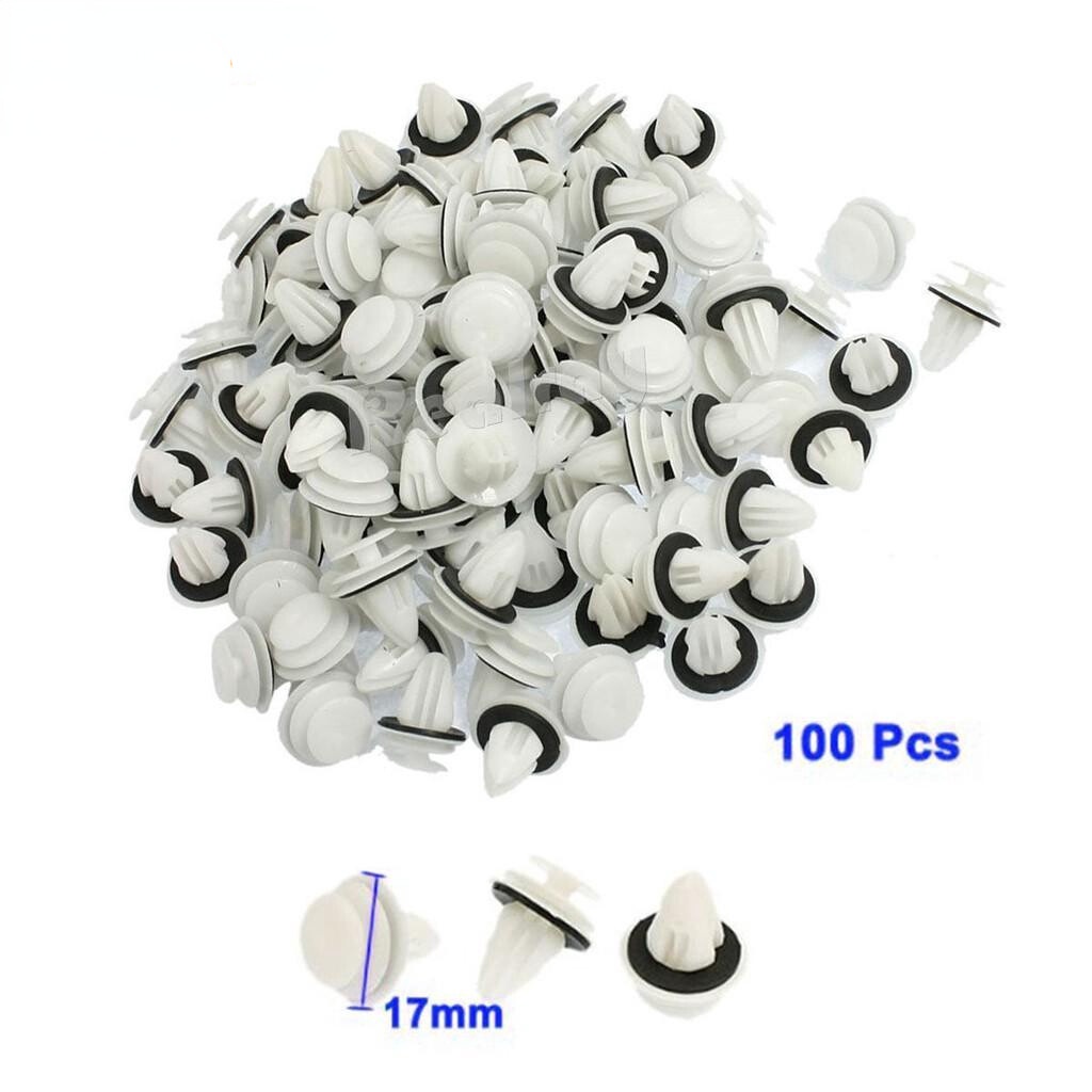 Set 100 Đinh Tán Nhựa 9mm Chuyên Dụng Cho Cửa Xe Hơi
