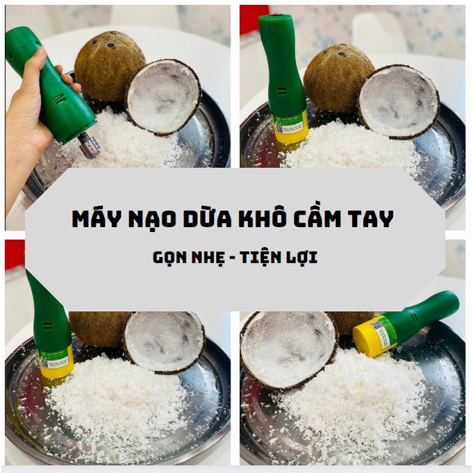 Máy nạo dừa khô mini cầm tay